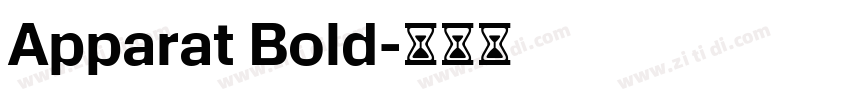 Apparat Bold字体转换 Apparat Bold字体转换